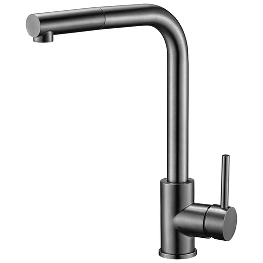 Rubinetto lavello cucina nero canna fucile
