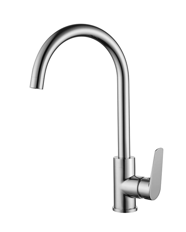 Rubinetto lavello cucina Belida cromo, dettaglio della doccetta estraibile - Exagonshop