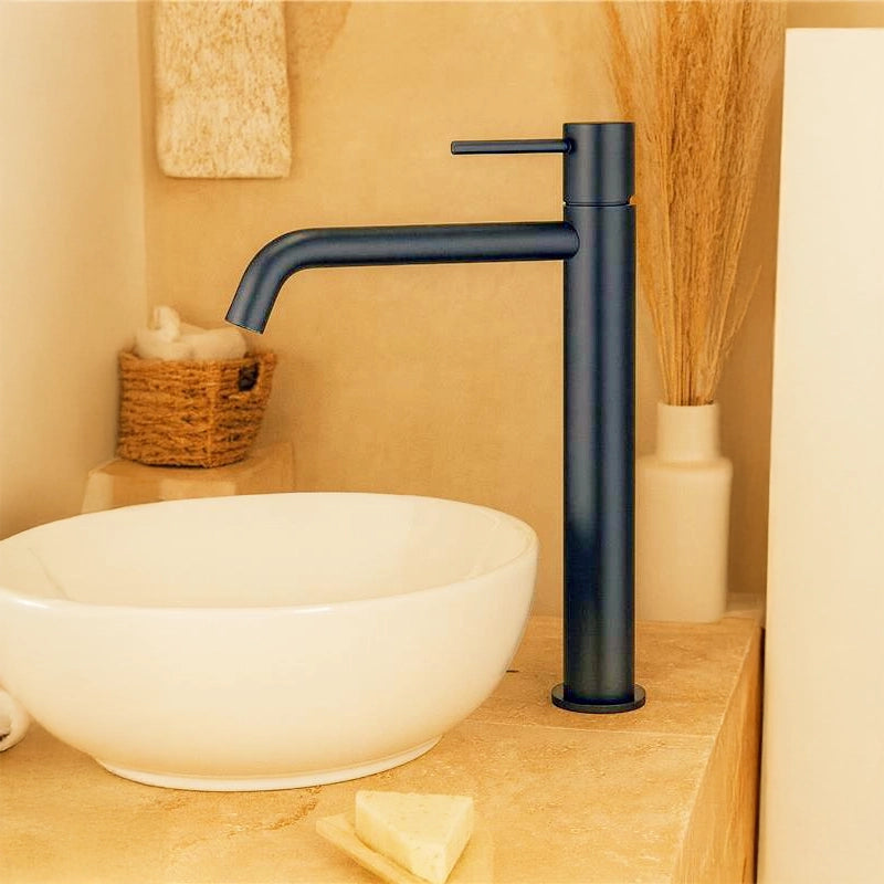 Rubinetto alto per ciotola senza scarico ottone grigio metallico Memo