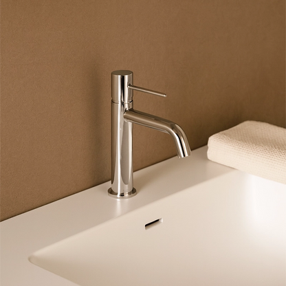 Rubinetto miscelatore lavabo senza scarico in ottone cromato Memo