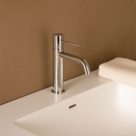 Rubinetto miscelatore lavabo senza scarico in ottone cromato Memo