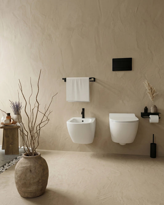 Sanitari sospesi salva spazio rimless ceramica bianco Linea Zeta small
