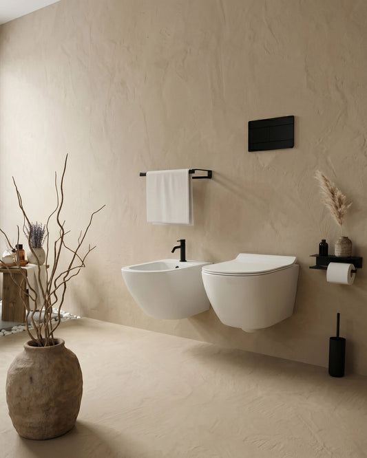 Sanitari sospesi salva spazio rimless ceramica bianco Linea Zeta small