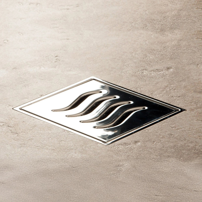 Scarico doccia 10x10 con sifone Uscita Dm 50 cromo