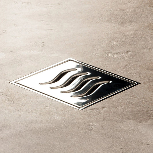 Scarico doccia 10x10 con sifone Uscita Dm 50 cromo