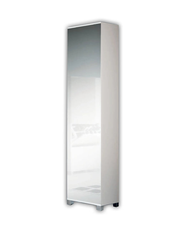 Scarpiera 42x32 con specchio H 190 bianco lucido Capri
