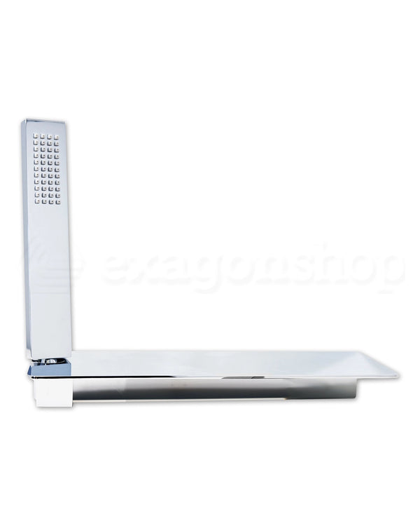 Set Doccetta Smart con Ripiano Portasapone e flessibile cromo