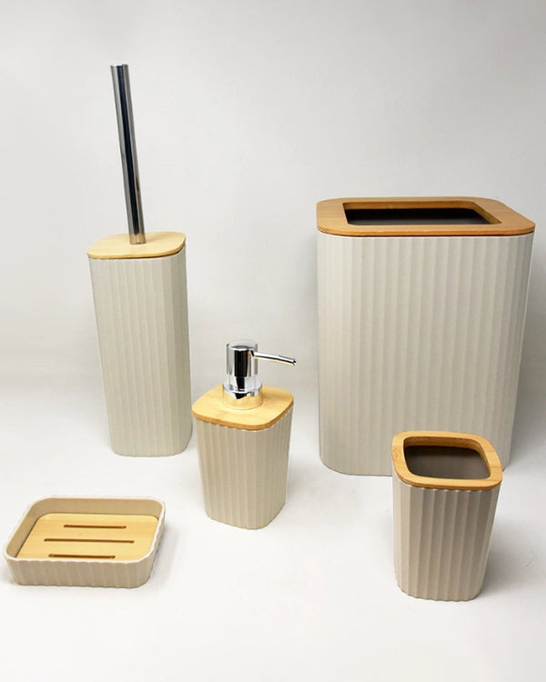 Set accessori bagno crema 5 pz Show