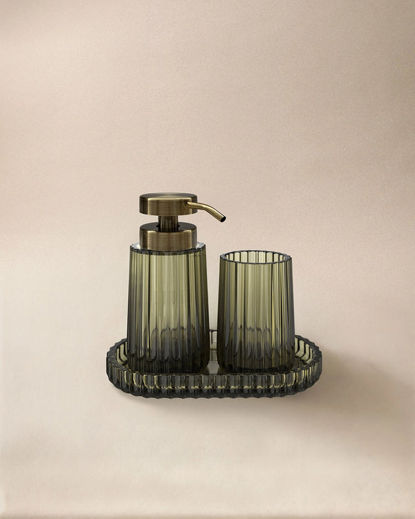 Cosmic Lido Set accessori bagno dispenser portasapone 3pz forest