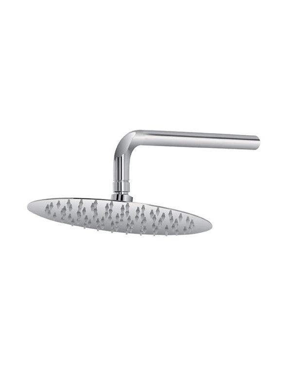 Set doccia soffione e doccetta in acciaio cromo Platinum, componenti inclusi smontati: corpo incasso, placca e rosone...
