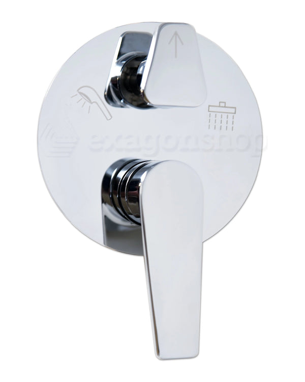 Set miscelatore incasso soffione 20x20 doccia slim cromo Smart