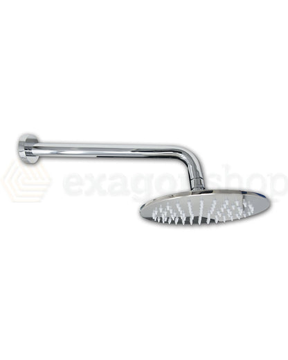 Set miscelatore incasso soffione 20 cm braccio 30 cm doccetta cromo Smart