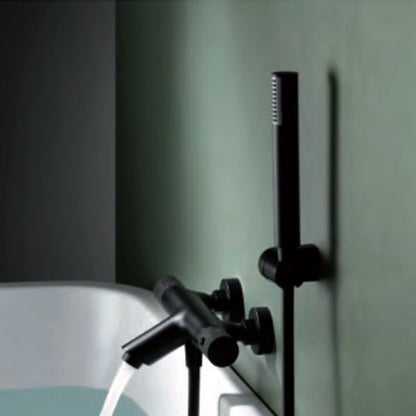 Set miscelatori lavabo bidet e vasca Melin nero opaco