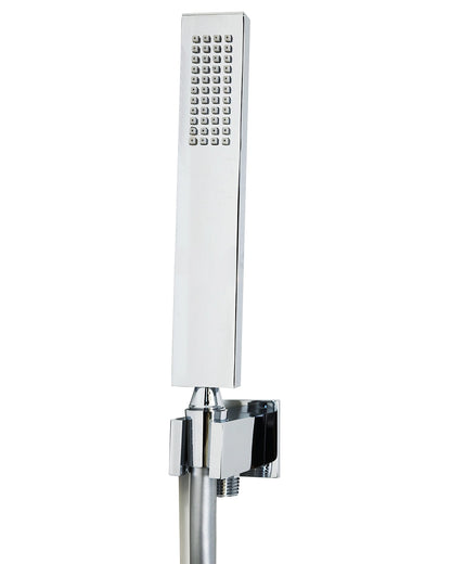 Set soffione doccia 30x30 quadro slim Smart e doccetta cromo