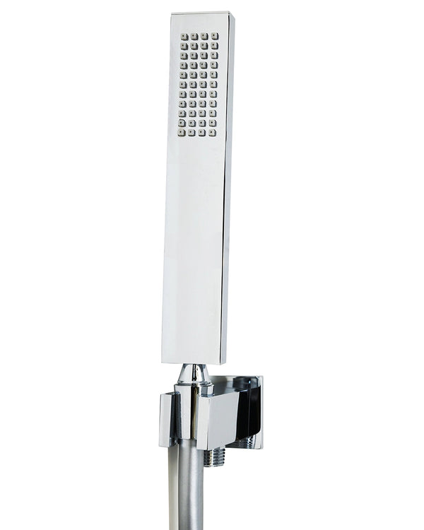 Set soffione doccia 30x30 quadro slim Smart e doccetta cromo