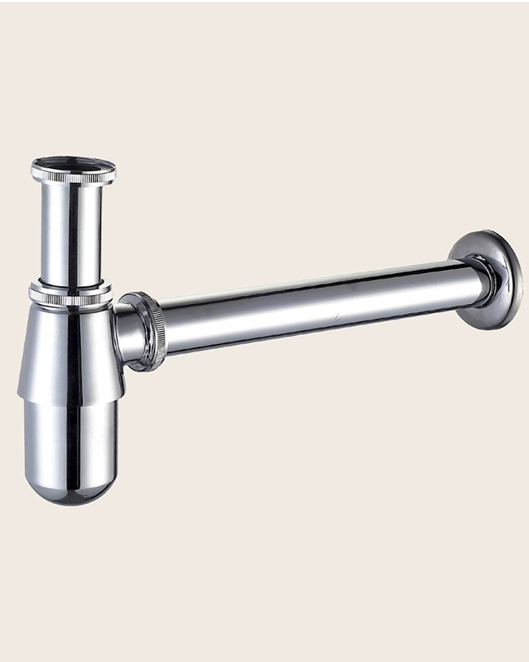 Sifone a bottiglia universale in ottone cromato New line SR2