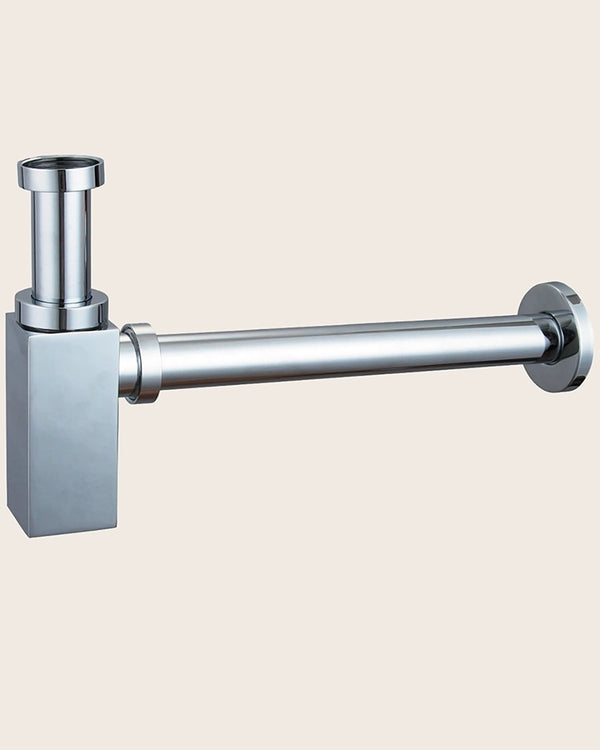Sifone a bottiglia universale in ottone cromato New line SR3