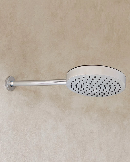 Soffione doccia 25 cm Smart spessore 4 cm con braccio cromo