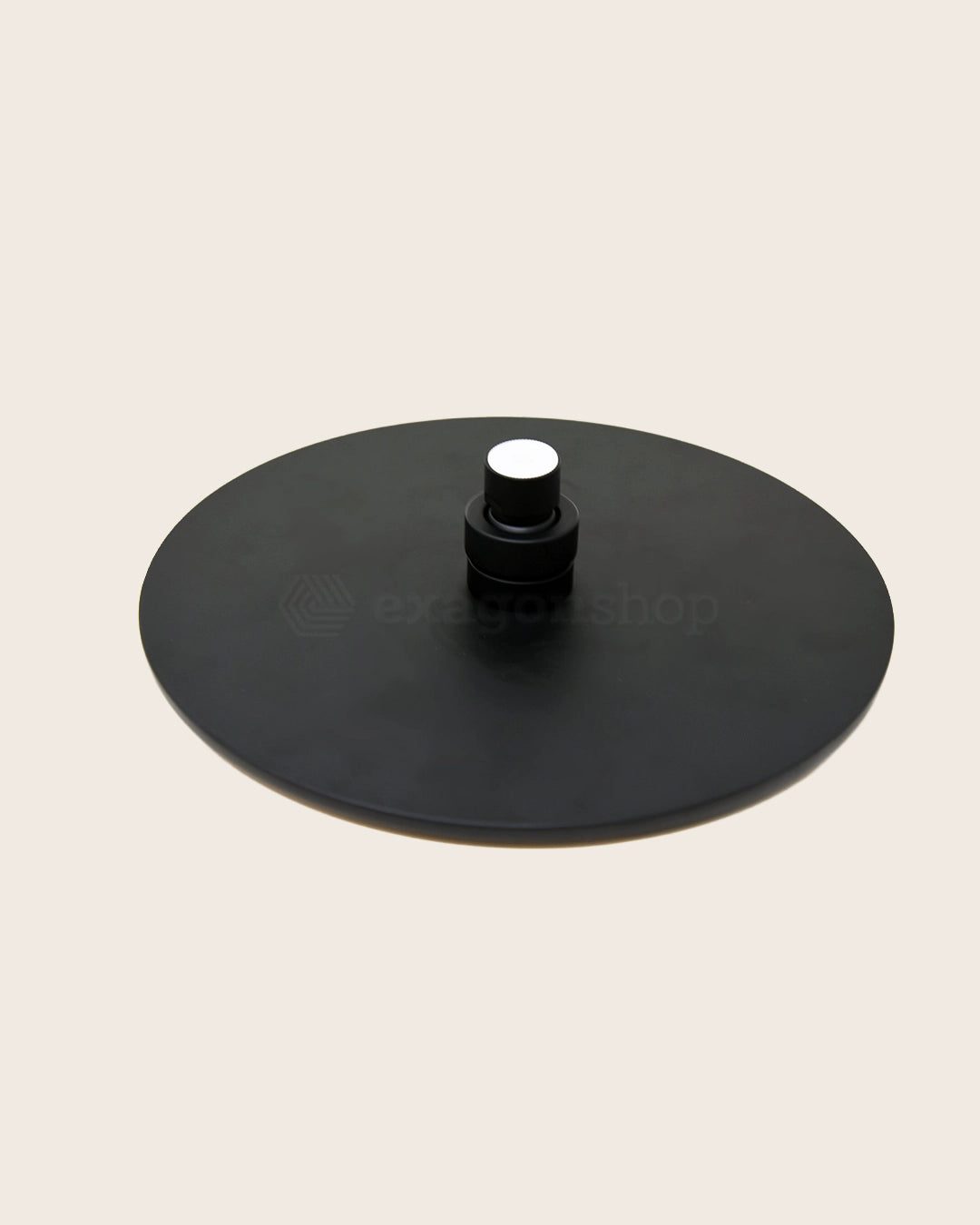 Soffione doccia 25 cm Smart tondo nero opaco – vista 3