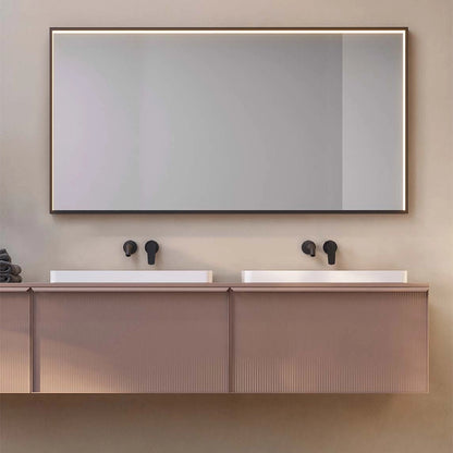 Specchio 100x80 illuminato nero opaco Torino