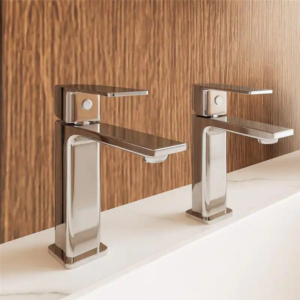 Coppia rubinetti lavabo e bidet cromo Ten