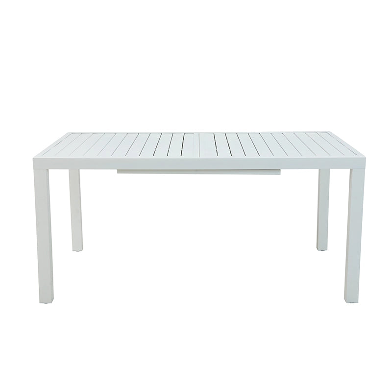 Tavolo allungabile in alluminio bianco Modus – dettaglio struttura