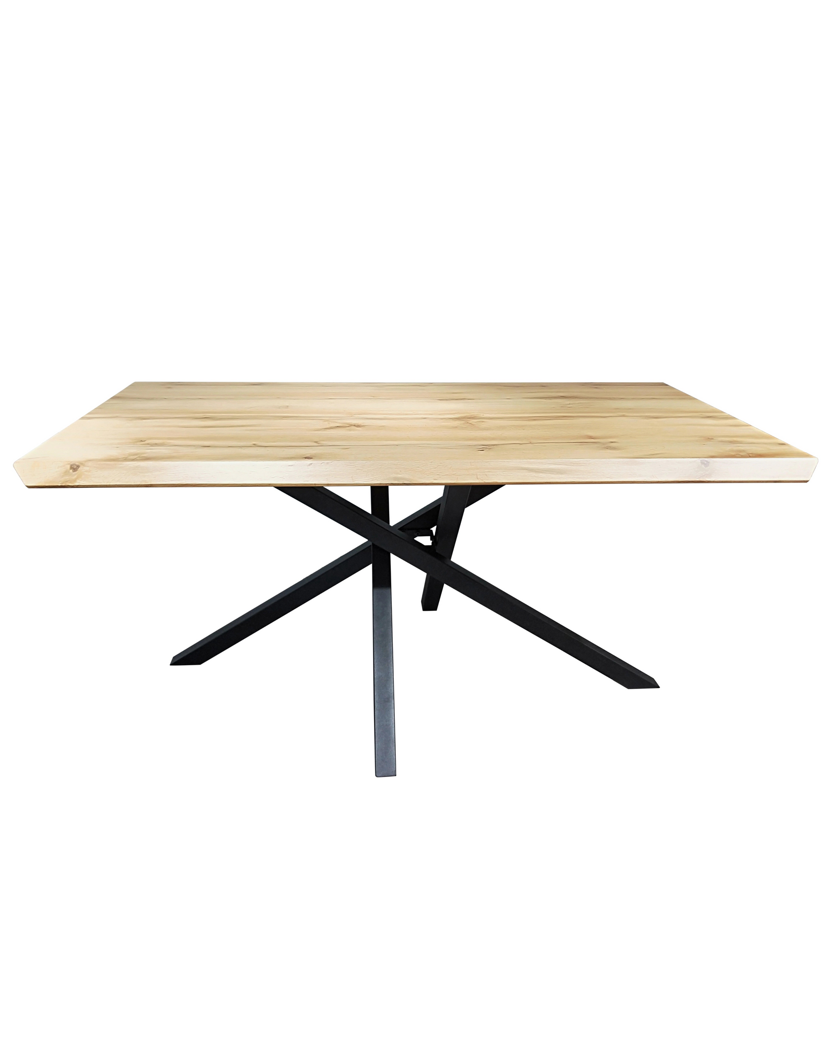 Tavolo da Pranzo Legno e Metallo Nordik 160x90 con Gambe ambientato in spazio living con arredi coordinati - Exagonshop