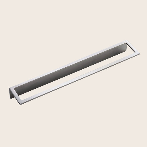 Treemme 5mm portasciugmani 40 cm a muro inox satinato Acciaio montato a parete, vista del design e della finitura...