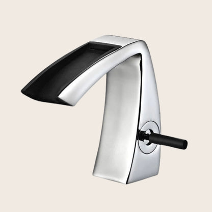 Treemme Arche miscelatore lavabo bidet a cascata e leva stick cromo
