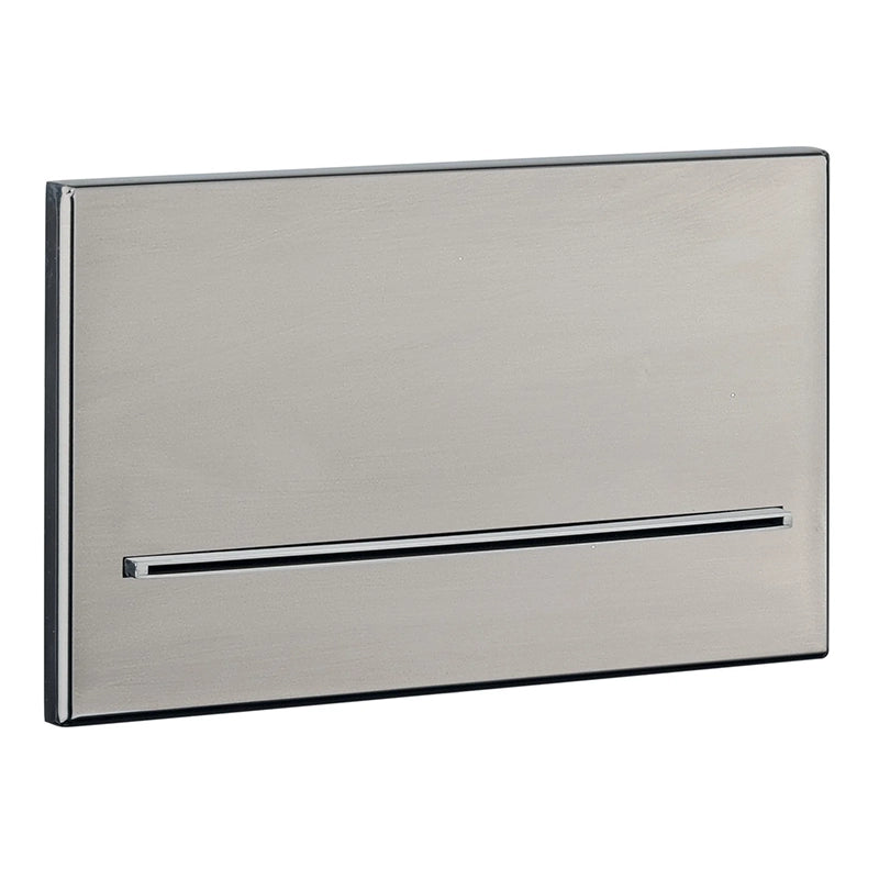 Treemme Shower RWIT6573IS05 bocca doccia ad incasso a in acciaio inox e satinato, vista frontale della maniglia e della...
