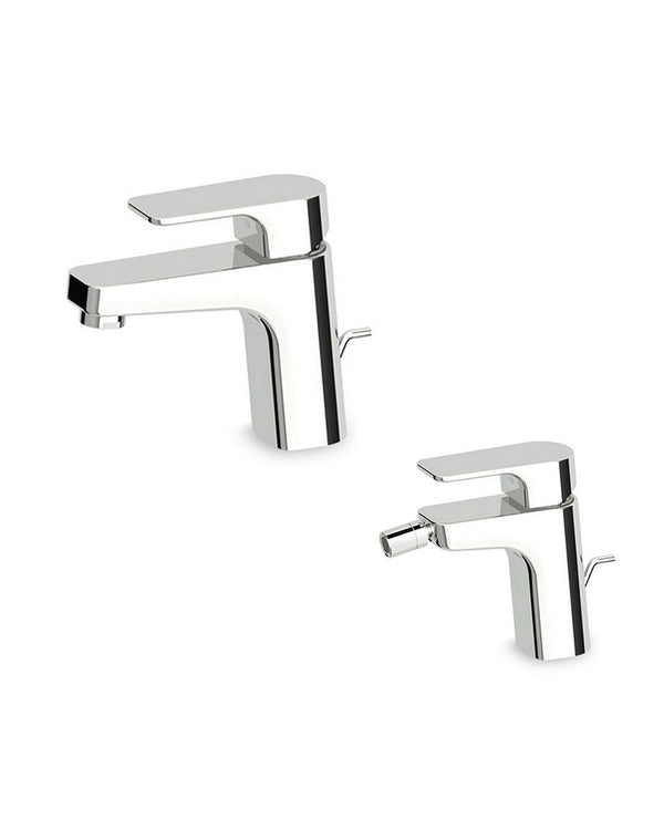 Zucchetti Wind coppia miscelatori lavabo e bidet cromo ZWN590 ZWN347
