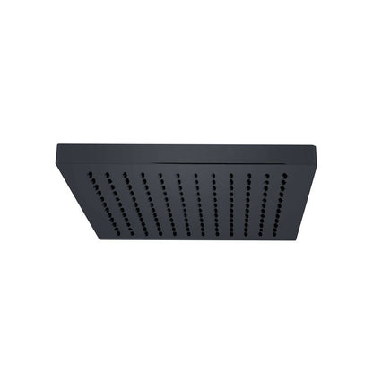 New Line Soffione Doccia 20x20 Cm Quadro In Abs Nero Opaco