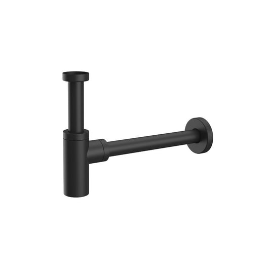 New line VR3 sifone a bottiglia universale in ottone nero opaco