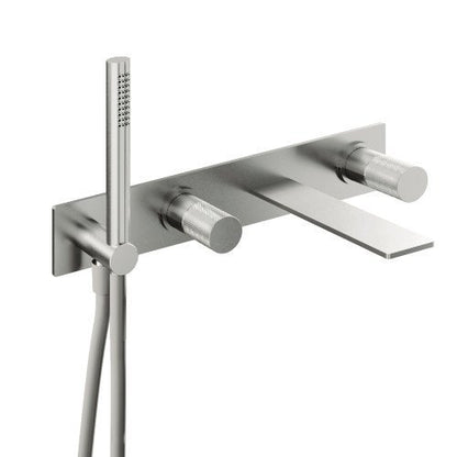 Treemme 3.6 RWIT9AD7IS21 miscelatore vasca monocomando a muro senza parte ad incasso inox satinato