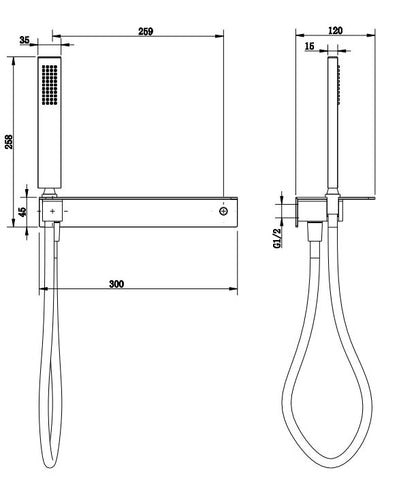 Set Doccetta Smart con Ripiano Portasapone cromo