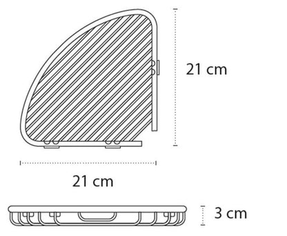 New Line H1 Porta Oggetti Doccia Angolare singolo In Acciaio Inox Cromo