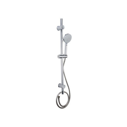 New line asta doccia 65 cm in acciaio con doccetta 5jet e flessibile 150 cm cromo