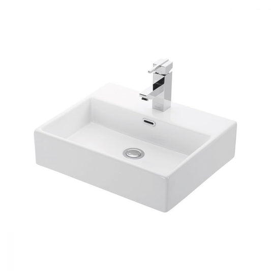 New Line B3 Lavabo lavamani 50x42 rettangolare Sospeso In Porcellana Bianco