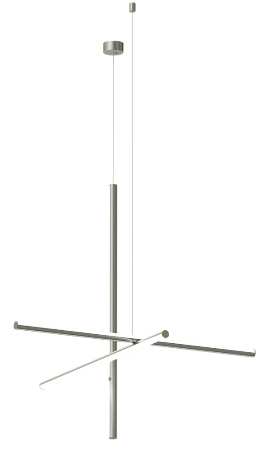 Flos Coordinates Suspension 1 CLIII Lampada sospesa a luce diffusa alimentazione remota in alluminio argent moon