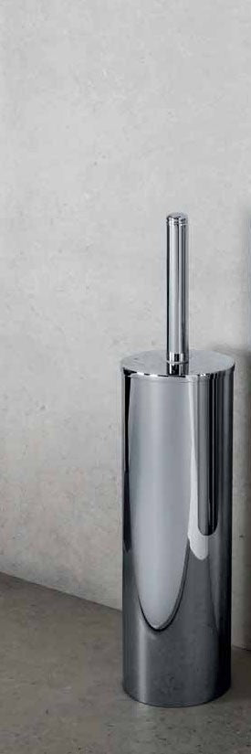 Colombo Basic set accessori bagno portasciugamani 5pz Cromo montato a parete, vista del design e della finitura - Colombo...