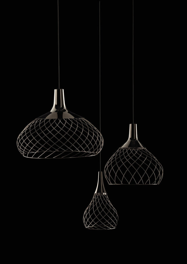 Lampada a sospensione nero Mongolfier P1 8140 Linea Light Stilnovo