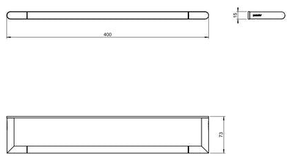 Pomd'or Micra Set Accessori bagno Portasalviette 40 cm Portarotolo destro Portascopino a terra e 2 appendini cromo lucido