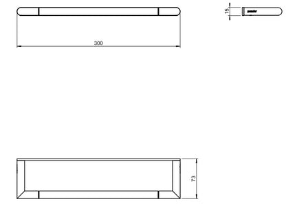 Pomd'or Micra Set Accessori bagno Portasalviette 30 cm Portarotolo sinistro Portascopino a terra e 2 appendini cromo lucido
