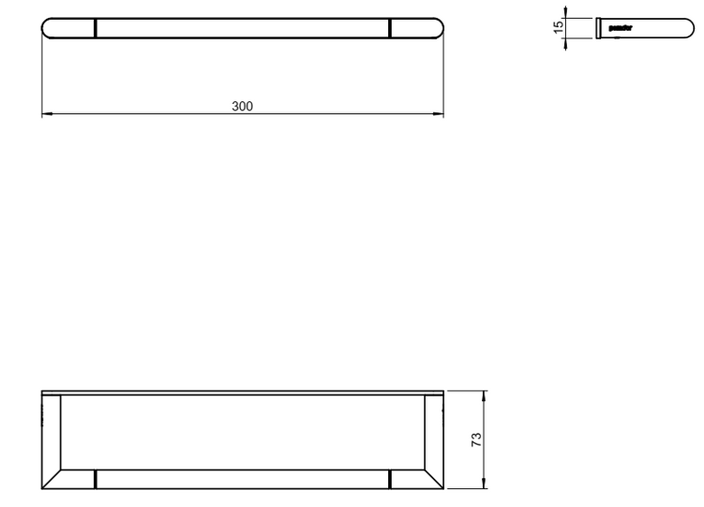 Pomd'or Micra Set Accessori bagno Portasalviette 5pz cromo montato a parete, vista del design e della finitura...