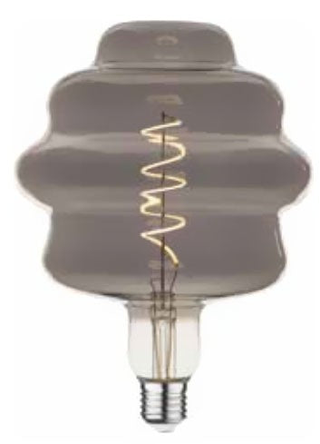 Lampadina design 16,5x22 cm E27 4W 135 lumen dimmerabile 2700k A luce calda vetro Smoky Vintage
