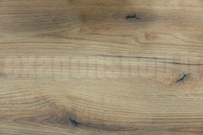 Mensola per lavabo d'appoggio 120x46 senza foro senza staffe effetto legno Rovere naturale