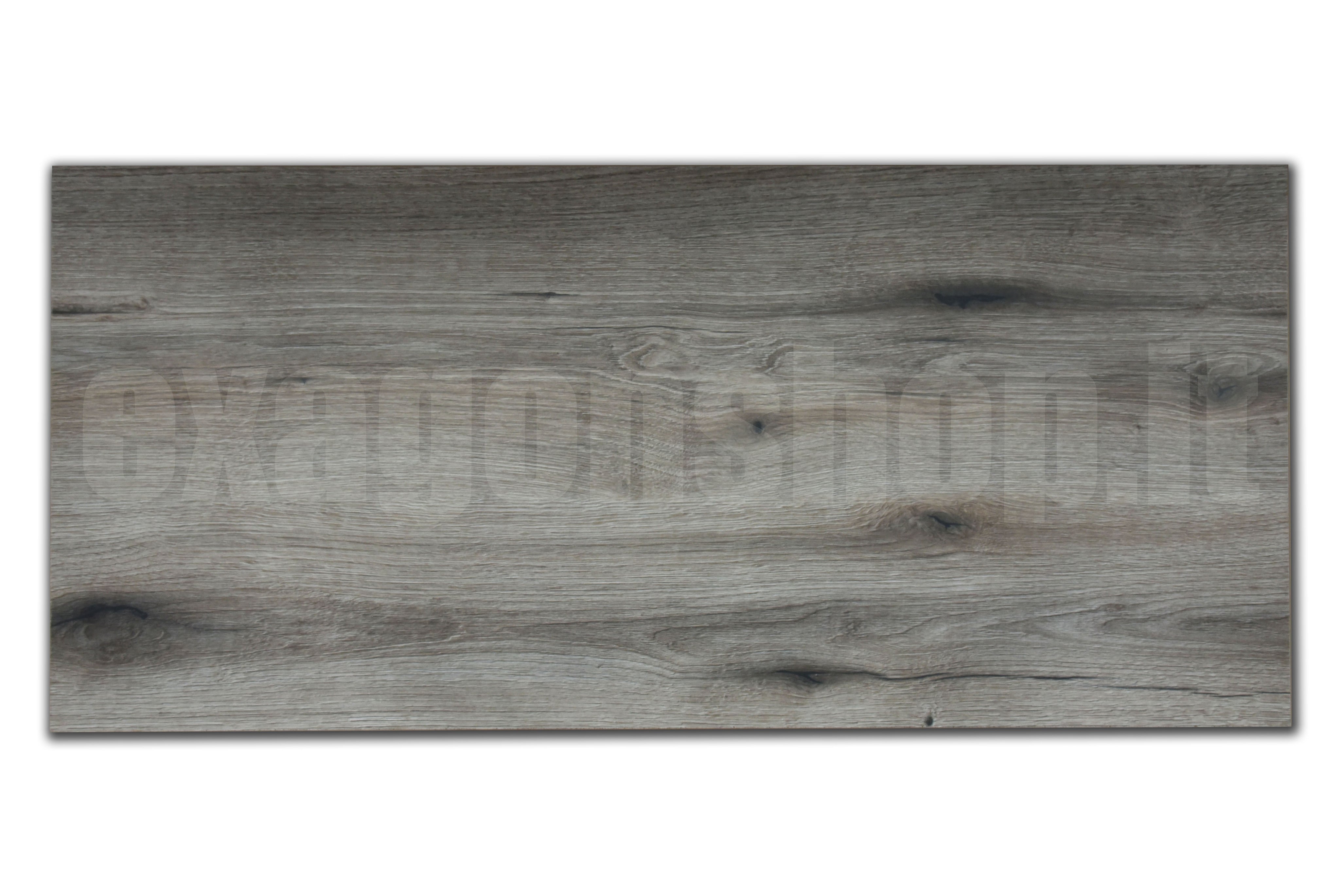 Mensola 60x46 per lavabo appoggio grigio senza foro senza Rovere Fossile, vista dall'alto del piano con lavabo - Exagonshop