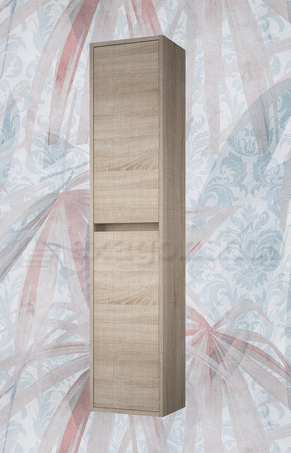 Colonna bagno 140x30 Rovere due ante ammortizzate Rigo
