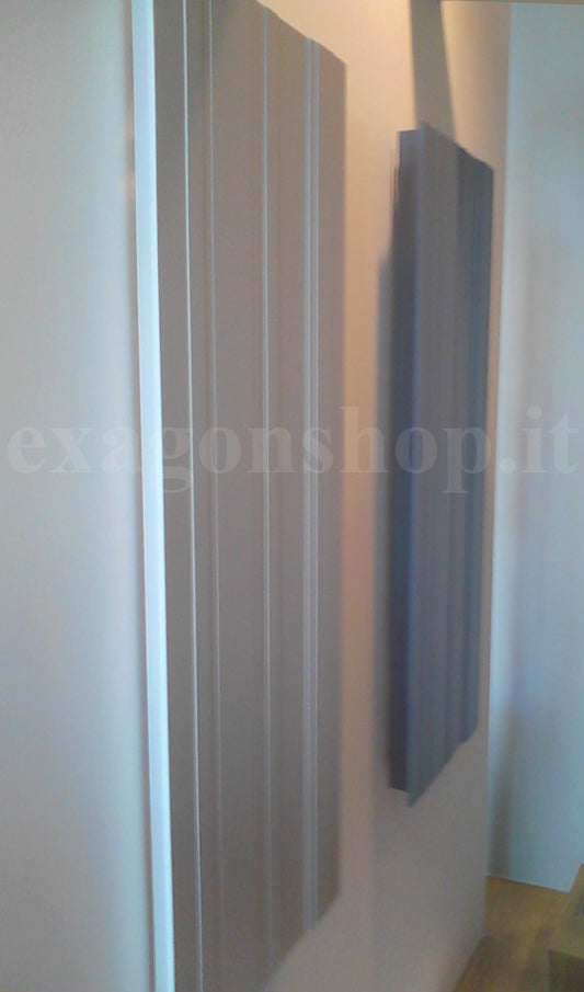 Termoarredo 120x45 Radiatore Ad Acqua in alluminio Cemento Goffrato Bit BIT120AC Antonio Lupi