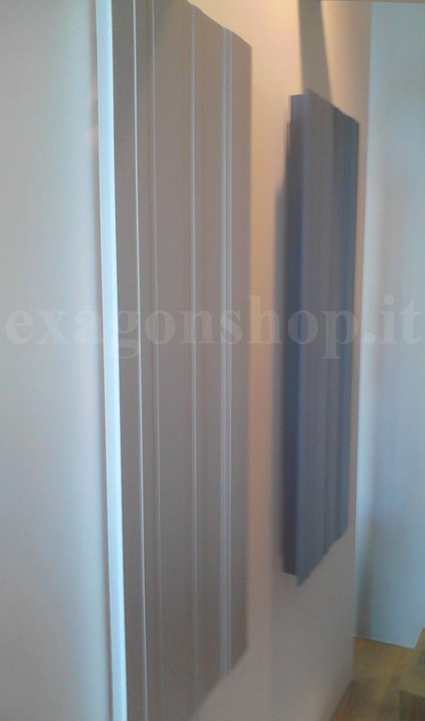 Termoarredo 120x45 Radiatore Ad Acqua in alluminio Cemento Goffrato Bit BIT120AC Antonio Lupi